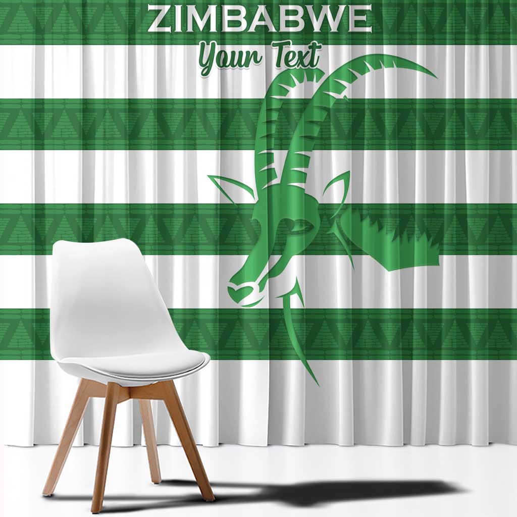 Zimbabwe Rugby Custom Window Curtain Go Sables Go