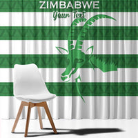Zimbabwe Rugby Custom Window Curtain Go Sables Go
