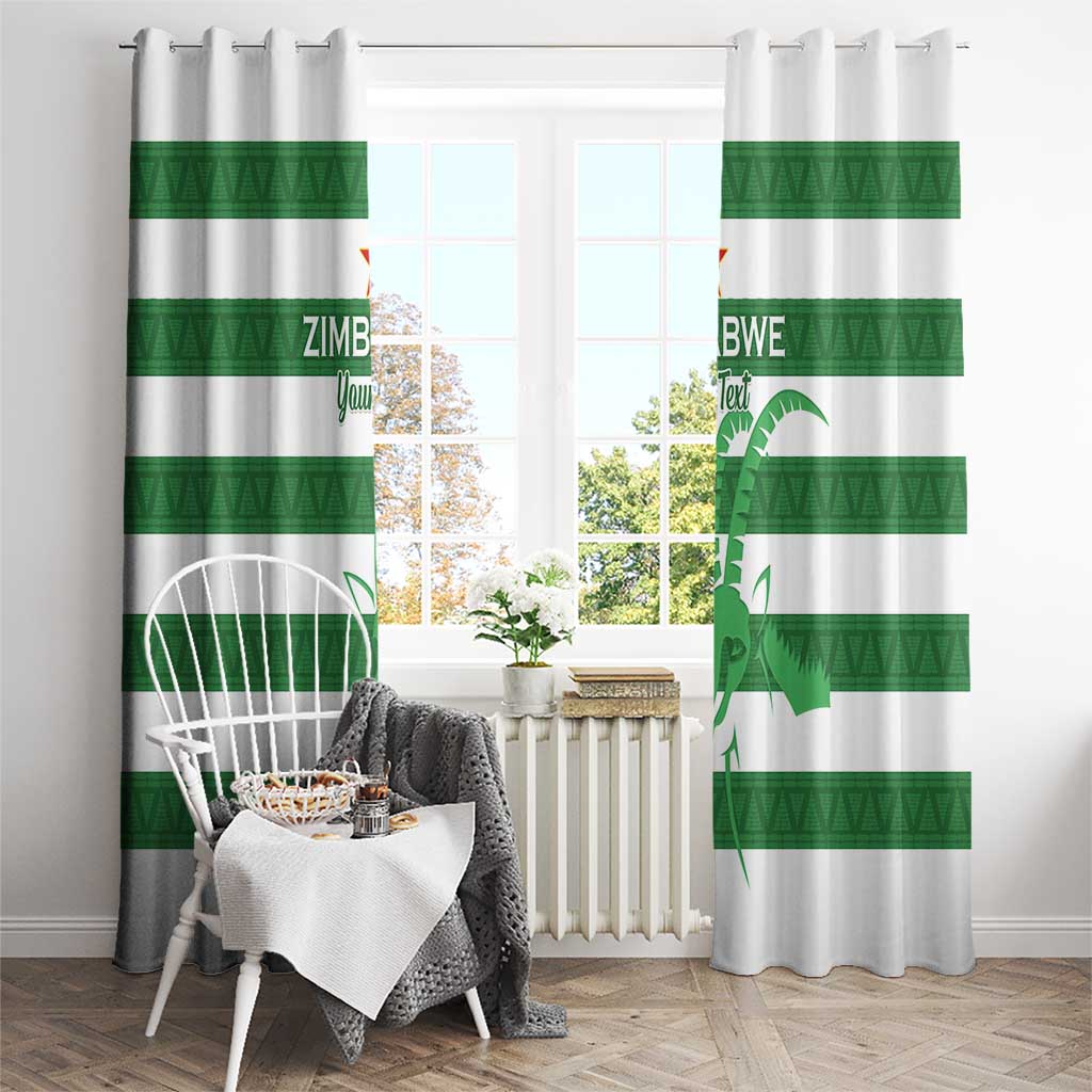 Zimbabwe Rugby Custom Window Curtain Go Sables Go