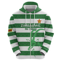 Zimbabwe Rugby Custom Zip Hoodie Go Sables Go