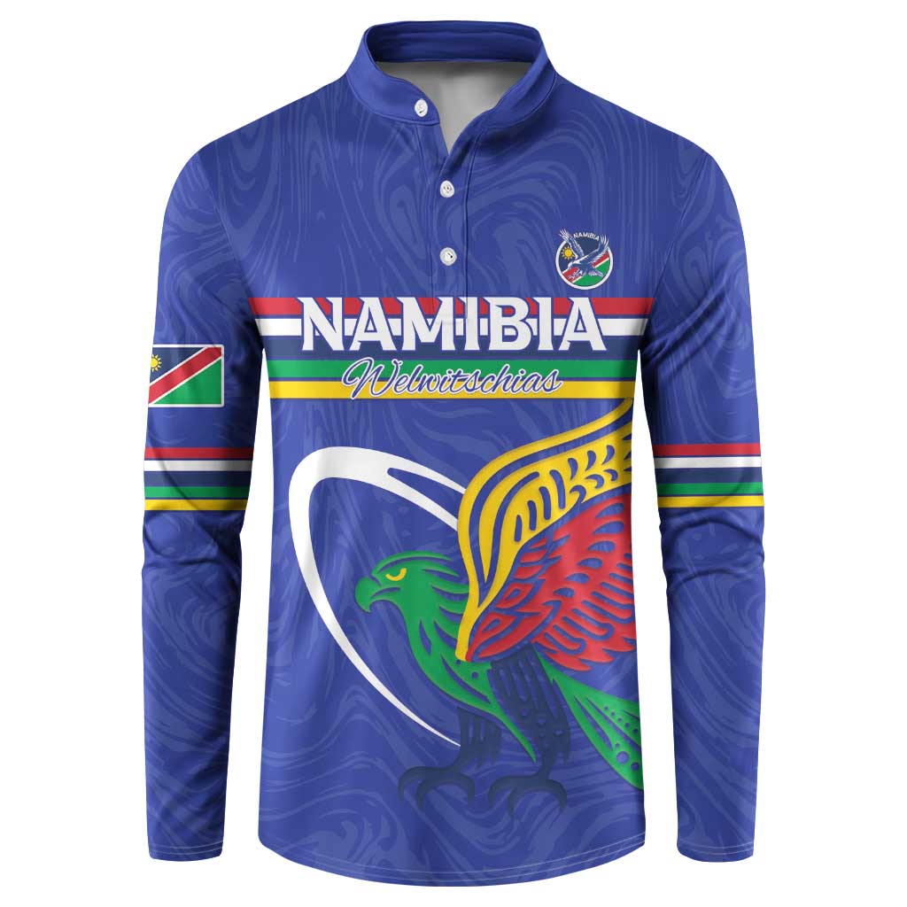 Namibia Rugby Custom Button Sweatshirt Go Welwitschias