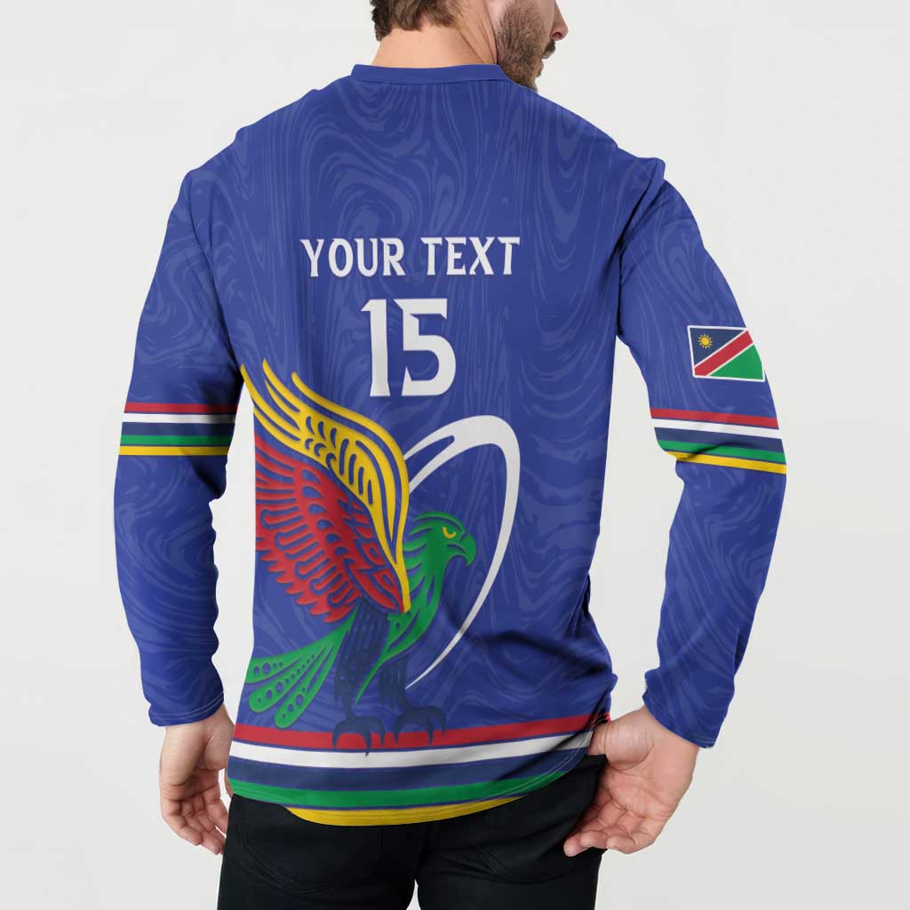 Namibia Rugby Custom Button Sweatshirt Go Welwitschias