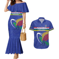 Namibia Rugby Custom Couples Matching Mermaid Dress and Hawaiian Shirt Go Welwitschias