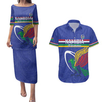 Namibia Rugby Custom Couples Matching Puletasi and Hawaiian Shirt Go Welwitschias
