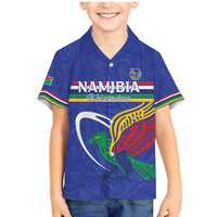 Namibia Rugby Custom Family Matching Mermaid Dress and Hawaiian Shirt Go Welwitschias