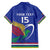 Namibia Rugby Custom Family Matching Off The Shoulder Long Sleeve Dress and Hawaiian Shirt Go Welwitschias