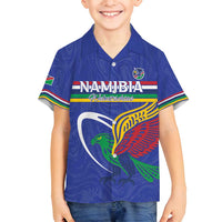Namibia Rugby Custom Family Matching Puletasi and Hawaiian Shirt Go Welwitschias