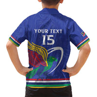 Namibia Rugby Custom Family Matching Short Sleeve Bodycon Dress and Hawaiian Shirt Go Welwitschias