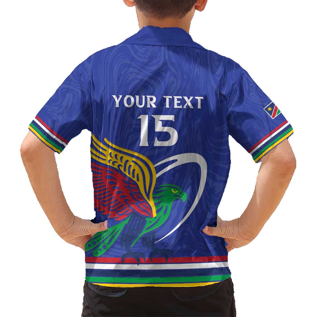 Namibia Rugby Custom Family Matching Summer Maxi Dress and Hawaiian Shirt Go Welwitschias