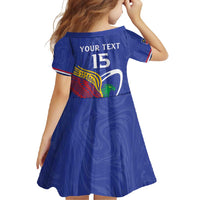 Namibia Rugby Custom Family Matching Summer Maxi Dress and Hawaiian Shirt Go Welwitschias