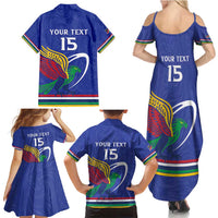 Namibia Rugby Custom Family Matching Summer Maxi Dress and Hawaiian Shirt Go Welwitschias