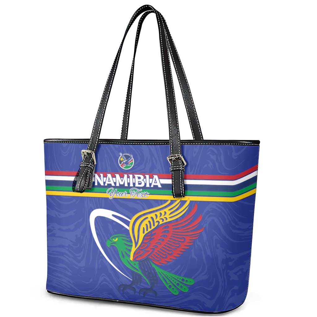 Namibia Rugby Custom Leather Tote Bag Go Welwitschias