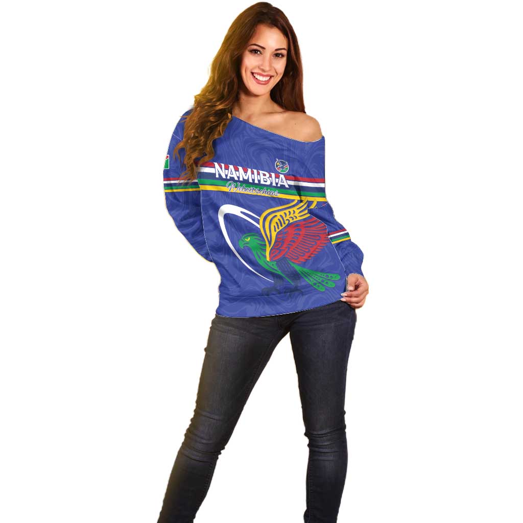 Namibia Rugby Custom Off Shoulder Sweater Go Welwitschias