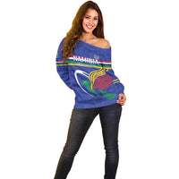 Namibia Rugby Custom Off Shoulder Sweater Go Welwitschias