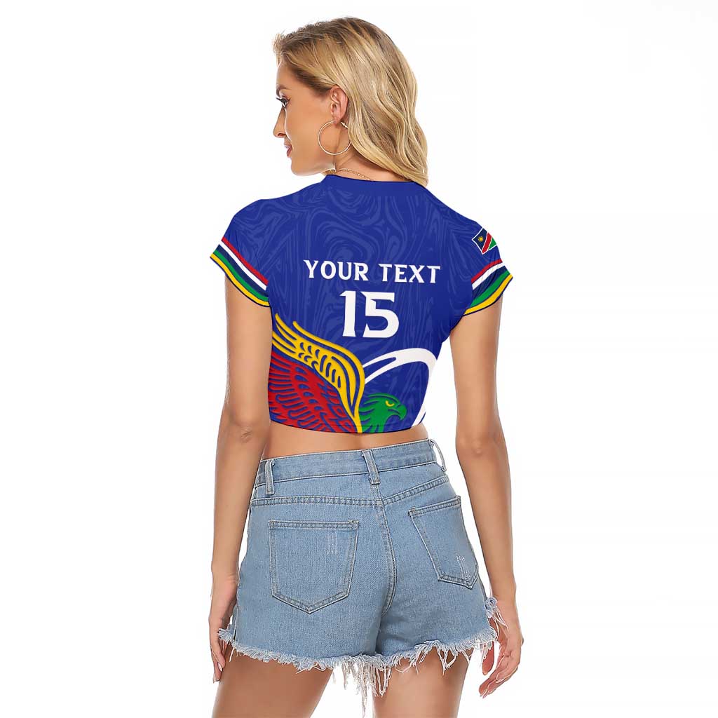 Namibia Rugby Custom Raglan Cropped T Shirt Go Welwitschias