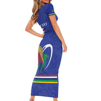Namibia Rugby Custom Short Sleeve Bodycon Dress Go Welwitschias