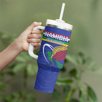 Namibia Rugby Custom Tumbler With Handle Go Welwitschias