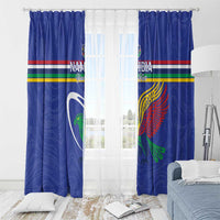 Namibia Rugby Custom Window Curtain Go Welwitschias