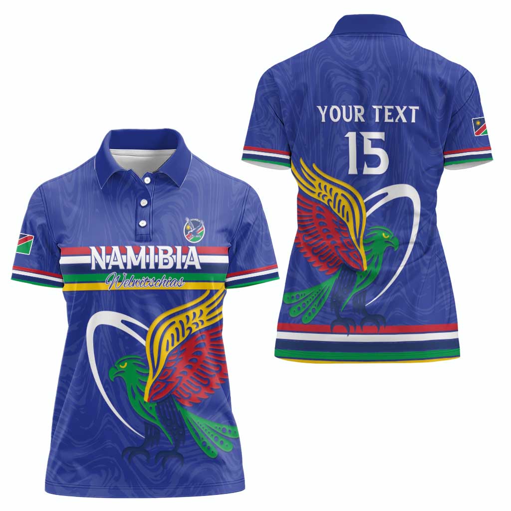 Namibia Rugby Custom Women Polo Shirt Go Welwitschias
