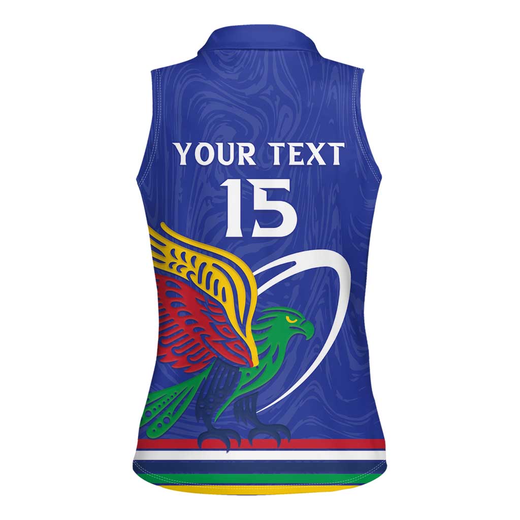 Namibia Rugby Custom Women Sleeveless Polo Shirt Go Welwitschias