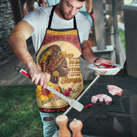 Black History Month Apron African Woman Afro I Am The Storm - Wonder Print Shop