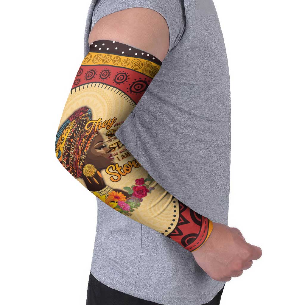 Black History Month Arm Sleeves African Woman Afro I Am The Storm - Wonder Print Shop