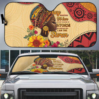Black History Month Auto Sun Shade African Woman Afro I Am The Storm - Wonder Print Shop