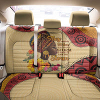 Black History Month Back Car Seat Cover African Woman Afro I Am The Storm - Wonder Print Shop