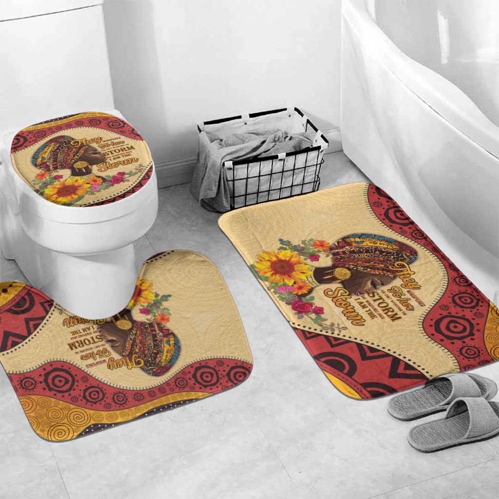 Black History Month Bathroom Set African Woman Afro I Am The Storm - Wonder Print Shop