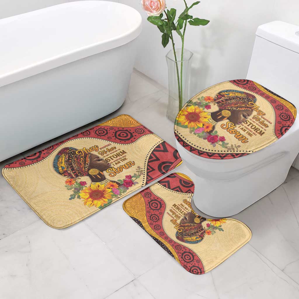 Black History Month Bathroom Set African Woman Afro I Am The Storm - Wonder Print Shop
