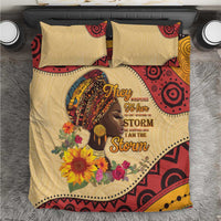 Black History Month Bedding Set African Woman Afro I Am The Storm - Wonder Print Shop