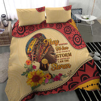 Black History Month Bedding Set African Woman Afro I Am The Storm - Wonder Print Shop