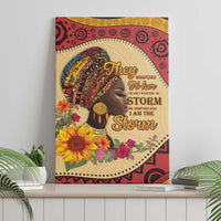 Black History Month Canvas Wall Art African Woman Afro I Am The Storm - Wonder Print Shop