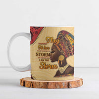 Black History Month Ceramic Mug African Woman Afro I Am The Storm - Wonder Print Shop