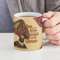 Black History Month Ceramic Mug African Woman Afro I Am The Storm - Wonder Print Shop