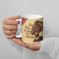Black History Month Ceramic Mug African Woman Afro I Am The Storm - Wonder Print Shop