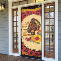 Black History Month Door Cover African Woman Afro I Am The Storm - Wonder Print Shop