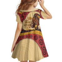 Black History Month Family Matching Short Sleeve Bodycon Dress and Hawaiian Shirt African Woman Afro I Am The Storm - Wonder Print Shop