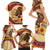 Black History Month Family Matching Short Sleeve Bodycon Dress and Hawaiian Shirt African Woman Afro I Am The Storm - Wonder Print Shop