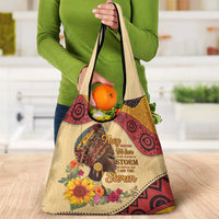 Black History Month Grocery Bag African Woman Afro I Am The Storm - Wonder Print Shop