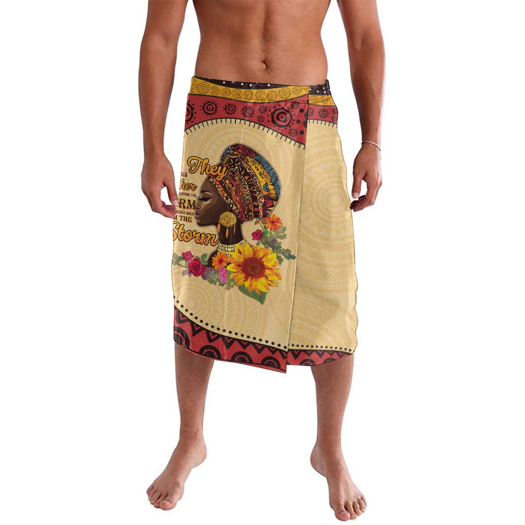 Black History Month Lavalava African Woman Afro I Am The Storm - Wonder Print Shop