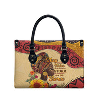 Black History Month Leather Bag African Woman Afro I Am The Storm - Wonder Print Shop