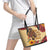 Black History Month Leather Tote Bag African Woman Afro I Am The Storm - Wonder Print Shop