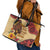 Black History Month Leather Tote Bag African Woman Afro I Am The Storm - Wonder Print Shop