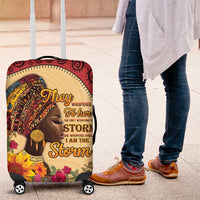 Black History Month Luggage Cover African Woman Afro I Am The Storm - Wonder Print Shop