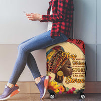 Black History Month Luggage Cover African Woman Afro I Am The Storm - Wonder Print Shop