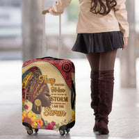 Black History Month Luggage Cover African Woman Afro I Am The Storm - Wonder Print Shop