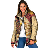 Black History Month Padded Jacket African Woman Afro I Am The Storm - Wonder Print Shop