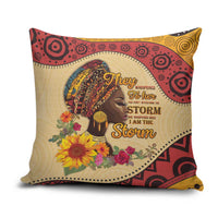 Black History Month Pillow Cover African Woman Afro I Am The Storm - Wonder Print Shop