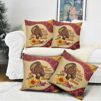 Black History Month Pillow Cover African Woman Afro I Am The Storm - Wonder Print Shop